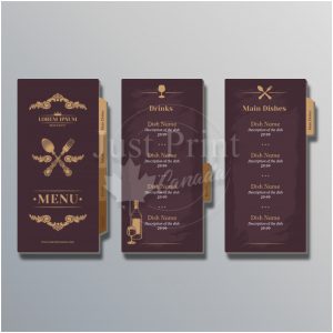Booklet Menu