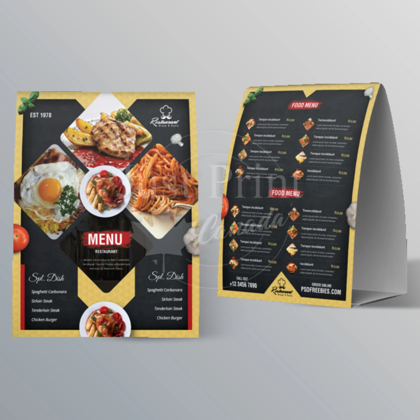 Table Tent Menu - Image 3